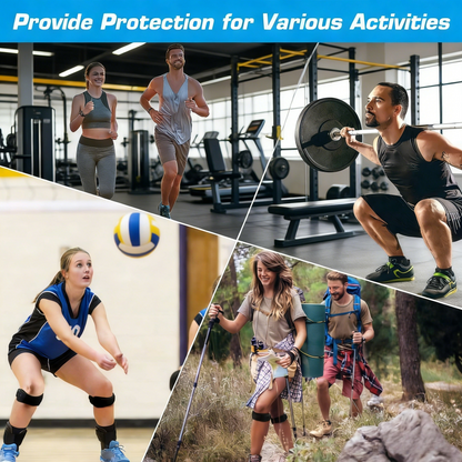 Patella Tendon Knee Strap 2 Pack Knee Pain Relief & Patella Stabilizer Knee Strap, Patellar Tendon Support Strap, Knee Brace for Running, Hiking