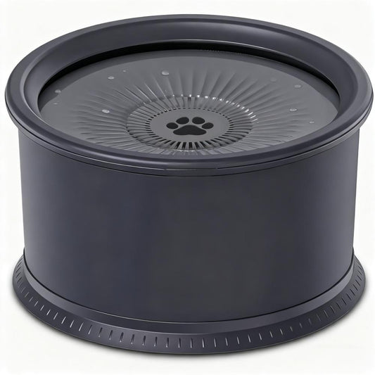 Anti-Tip Dog Water Bowl with Floating Disk - Food Grade Stainless Steel, Anti-Slip Base for All Breeds